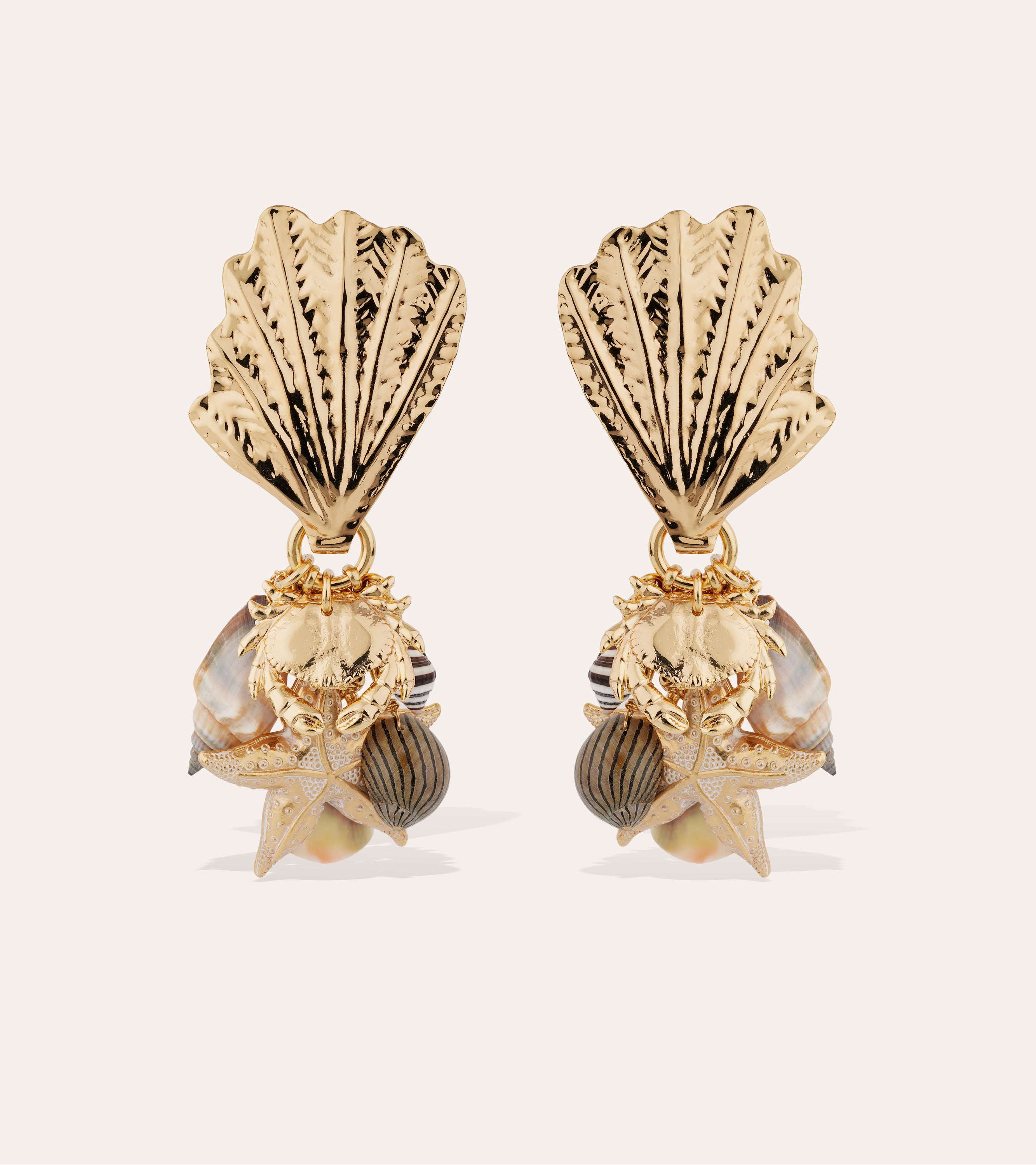 gas-bijoux-boucles-d-oreilles-shellita-dor-es-l-or-fin-avec-charms-marins image 1