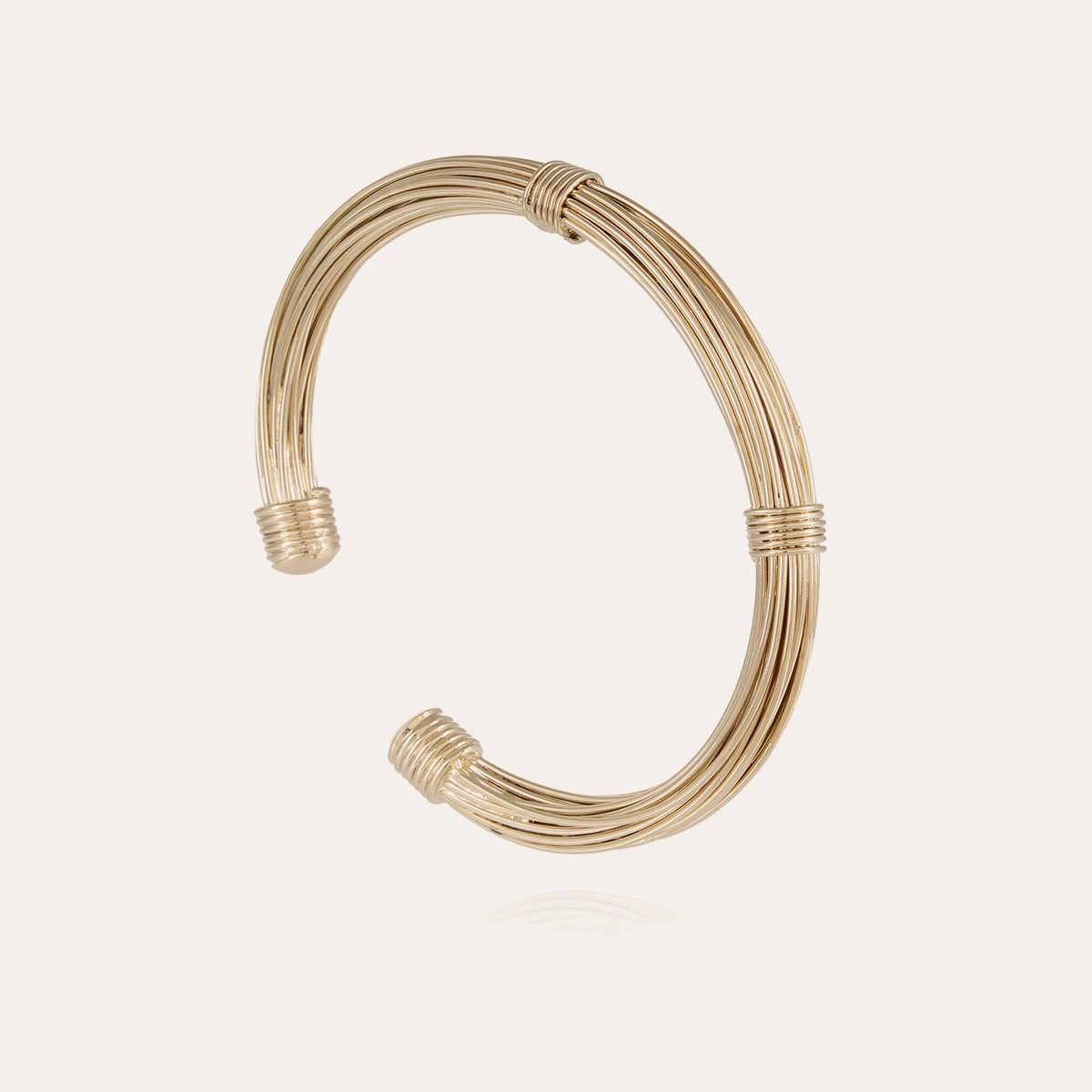 gas-bijoux-bracelet-ariane-large-dor-l-or-fin-jonc-en-fils-m-talliques-taille-aj image 2