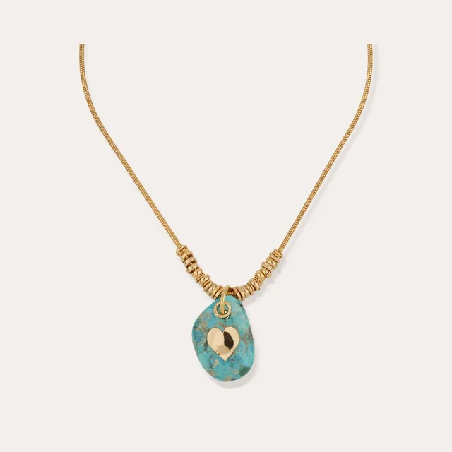 gas-bijoux-collier-galet-dor-pendentif-turquoise image 1