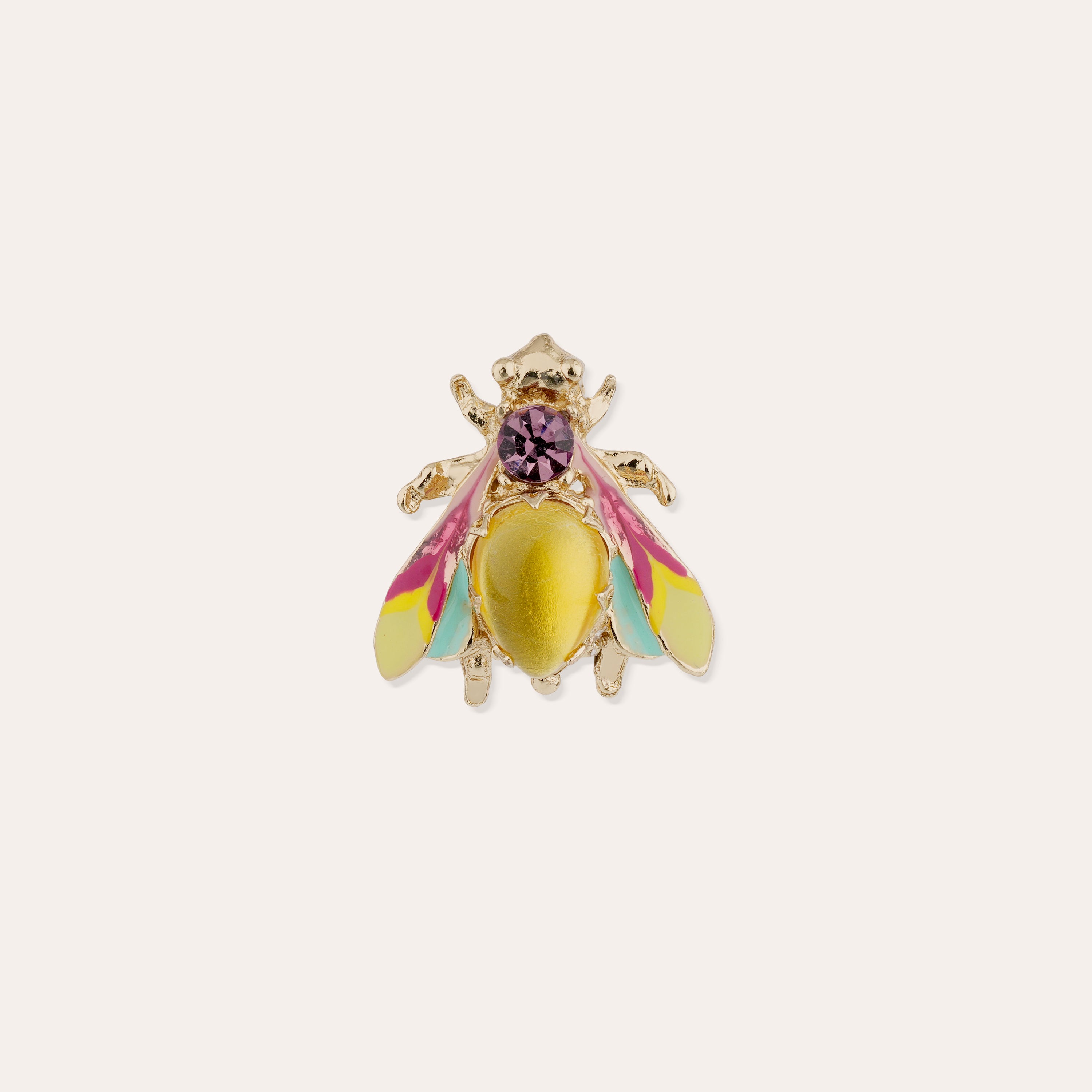 gas-bijoux-broche-mouche-grand-mod-le-dor-e-l-or-fin-ailes-maill-es-la-main-et-c image 1