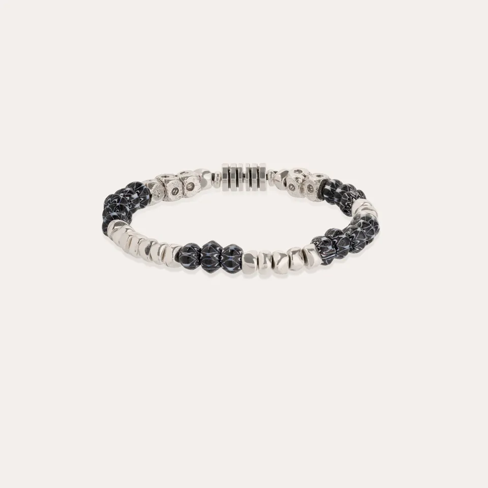 gas-bijoux-sacha-bracelet-argent-perles-vari-es-et-perles-de-verre-color-es image 1