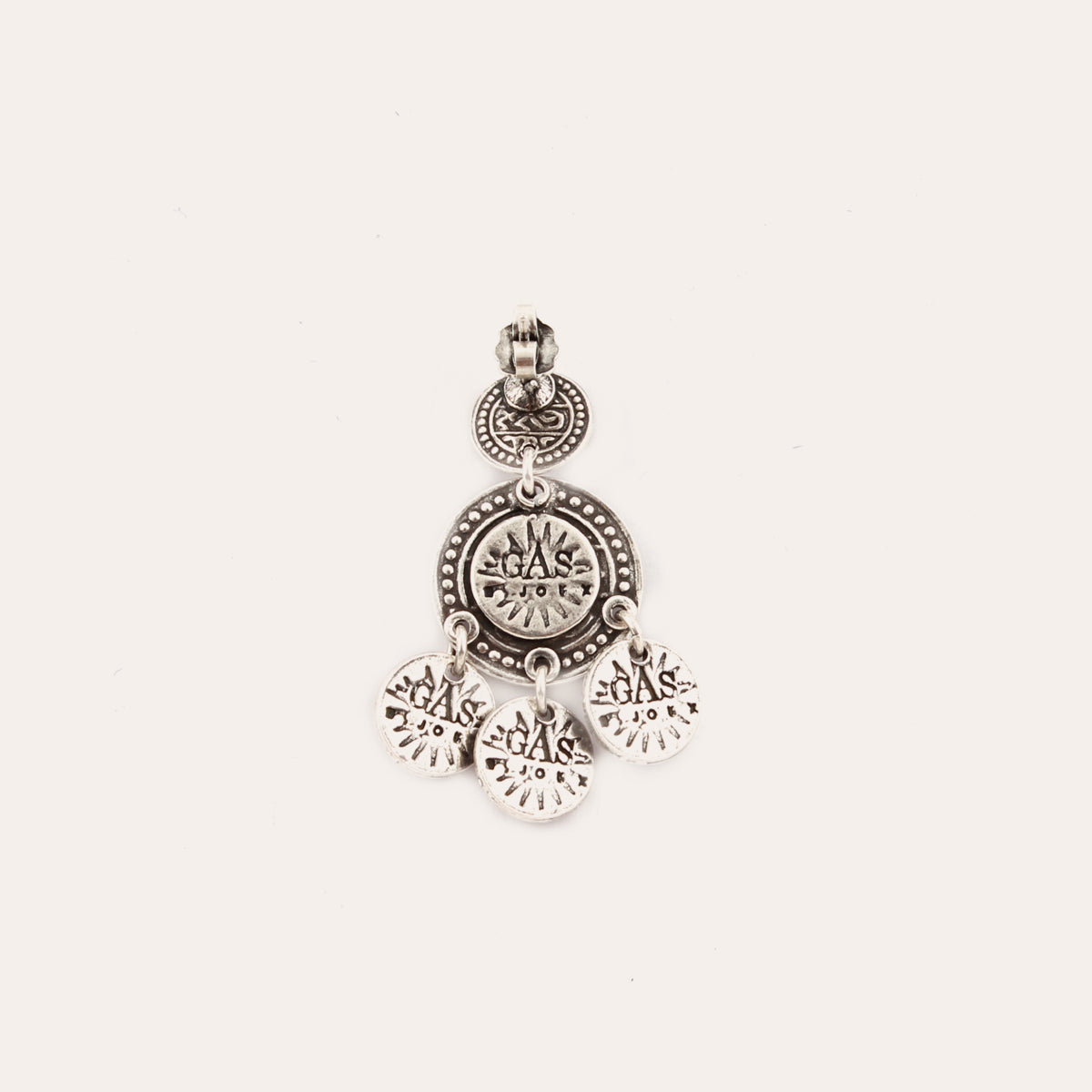 gas-bijoux-boucles-d-oreilles-sequin-deux-rangs-argent-es-mail-strass image 3