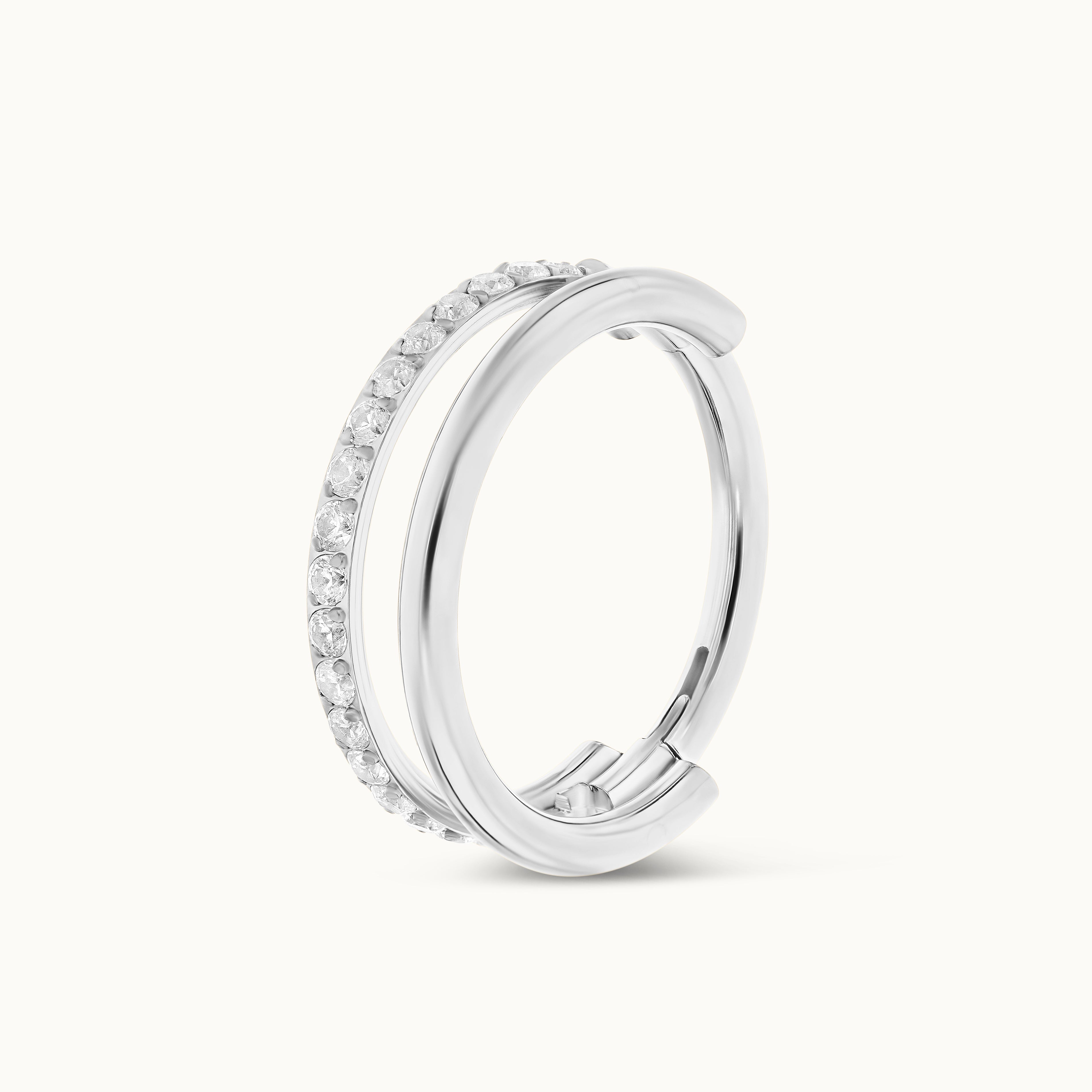 obsidian-piercing-nekkar-clicker-anneau-titane-pvd-gold-double-rang-zircons-h-li image 2