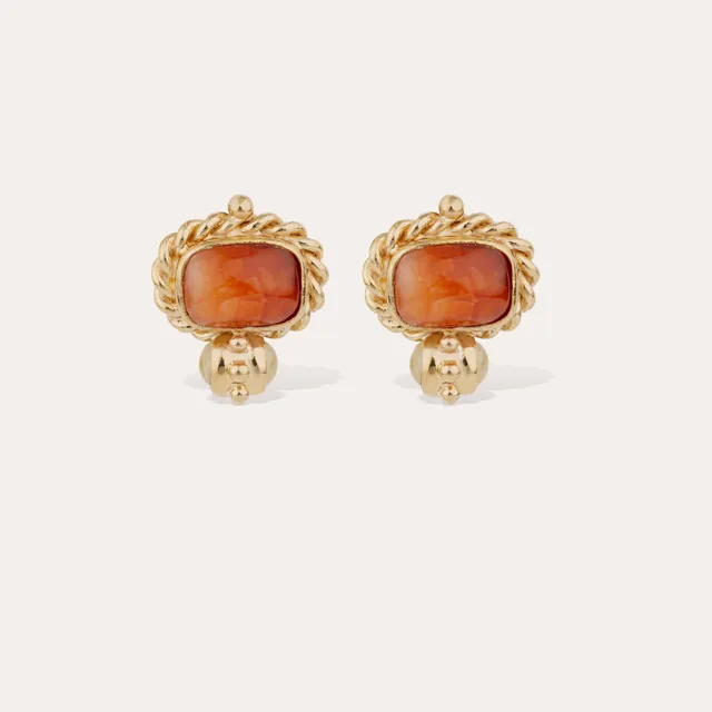 gas-bijoux-boucles-d-oreilles-amarante-cabochons-cornaline-dor-es image 1