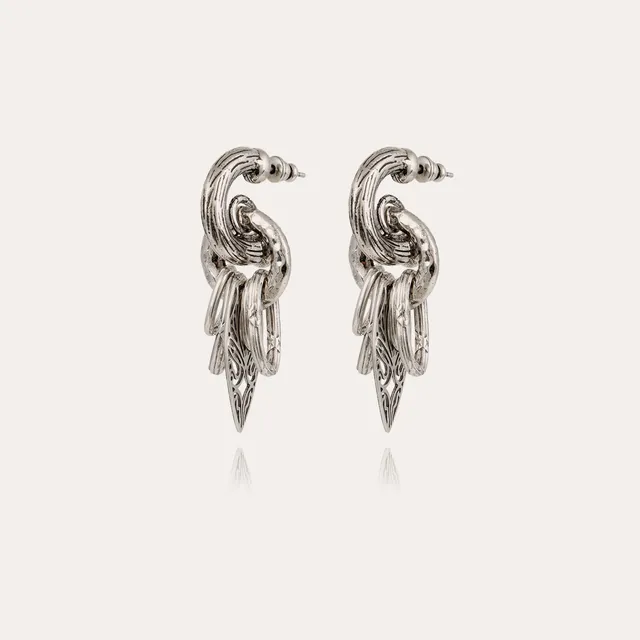 gas-bijoux-boucles-d-oreilles-lizza-argent-es-anneaux-multiples-et-pampille-fili image 1