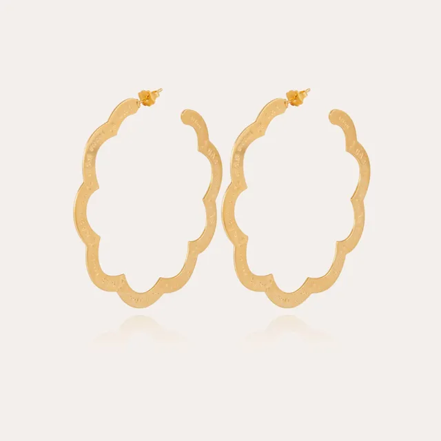 gas-bijoux-boucles-d-oreilles-cr-oles-bolduc-grand-mod-le-dor-es-l-or-fin-grav-e image 1