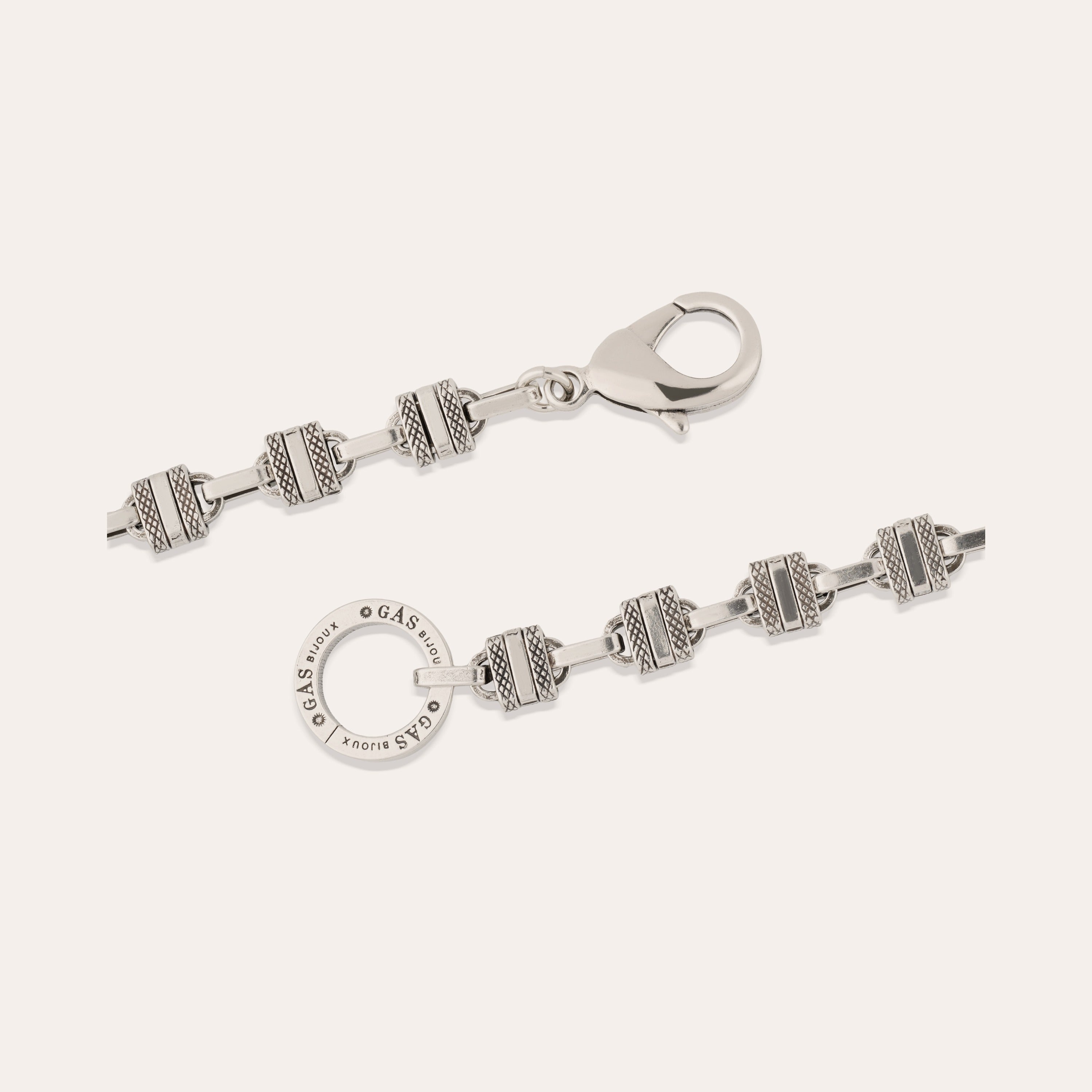 gas-bijoux-collier-rayl-collier-argent-maillons-cubiques-entrelac-s-lisses-et-gr image 2