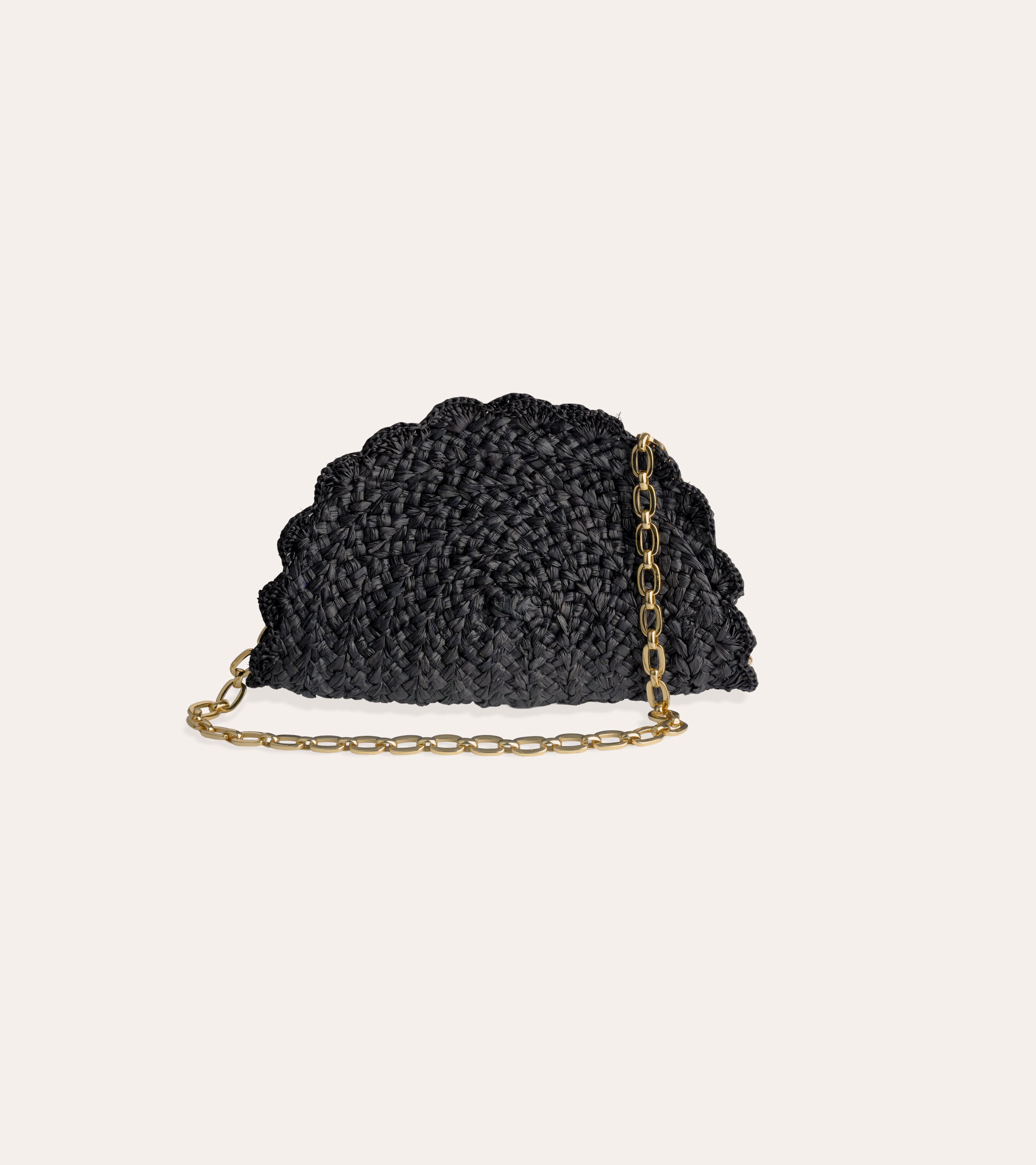 gas-bijoux-sac-pochette-sun-mini-raphia-noir image 2