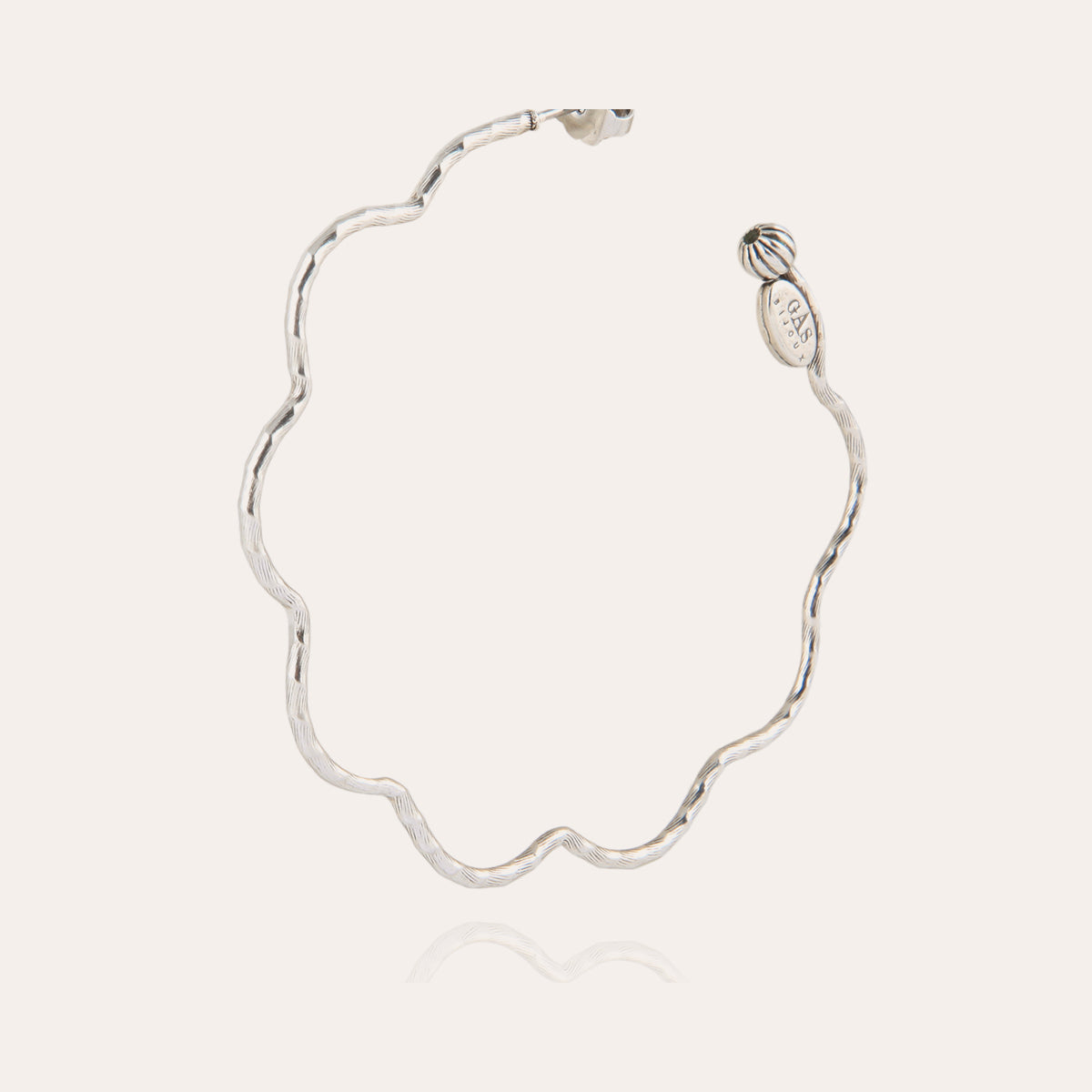 gas-bijoux-boucles-d-oreilles-cr-oles-florette-argent-es image 2