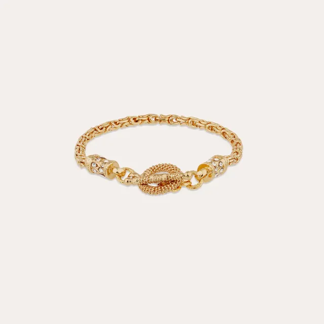 gas-bijoux-maglia-bracelet-cha-ne-dor-l-or-fin-fermoir-strass image 1