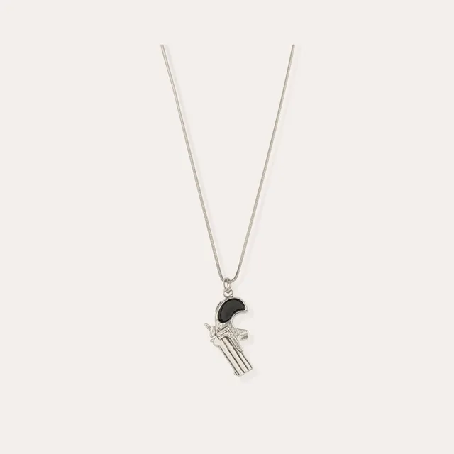 gas-bijoux-collier-clint-petit-mod-le-argent-pendentif-pistolet image 1