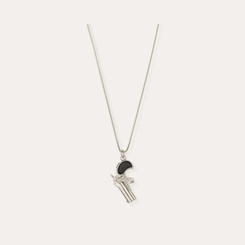 gas-bijoux-collier-clint-petit-mod-le-argent-pendentif-pistolet image 1