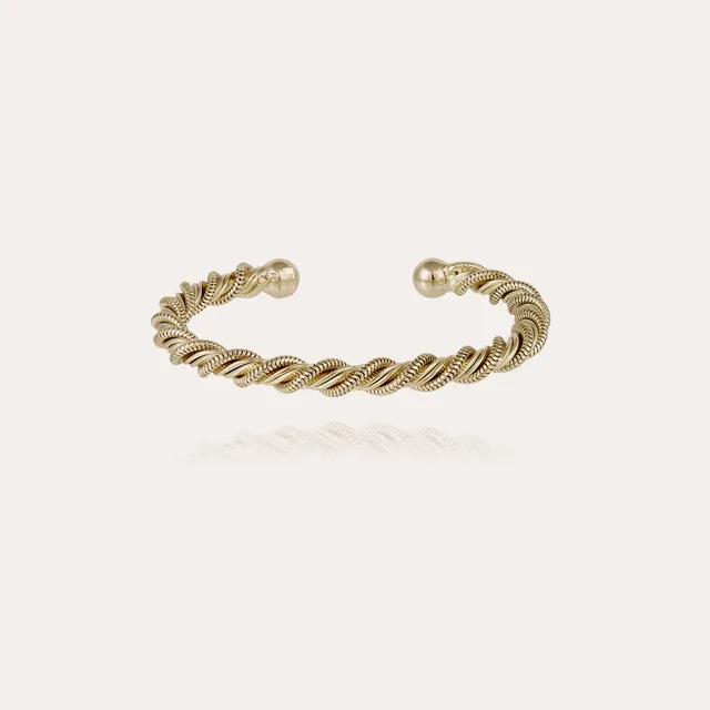 gas-bijoux-bracelet-torride-large-dor-bracelet-torsad-taille-ajustable image 1