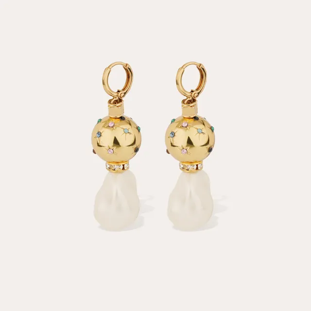 gas-bijoux-boucles-d-oreilles-pendantes-com-te-biwa-strass-dor-es-l-or-fin-avec- image 1