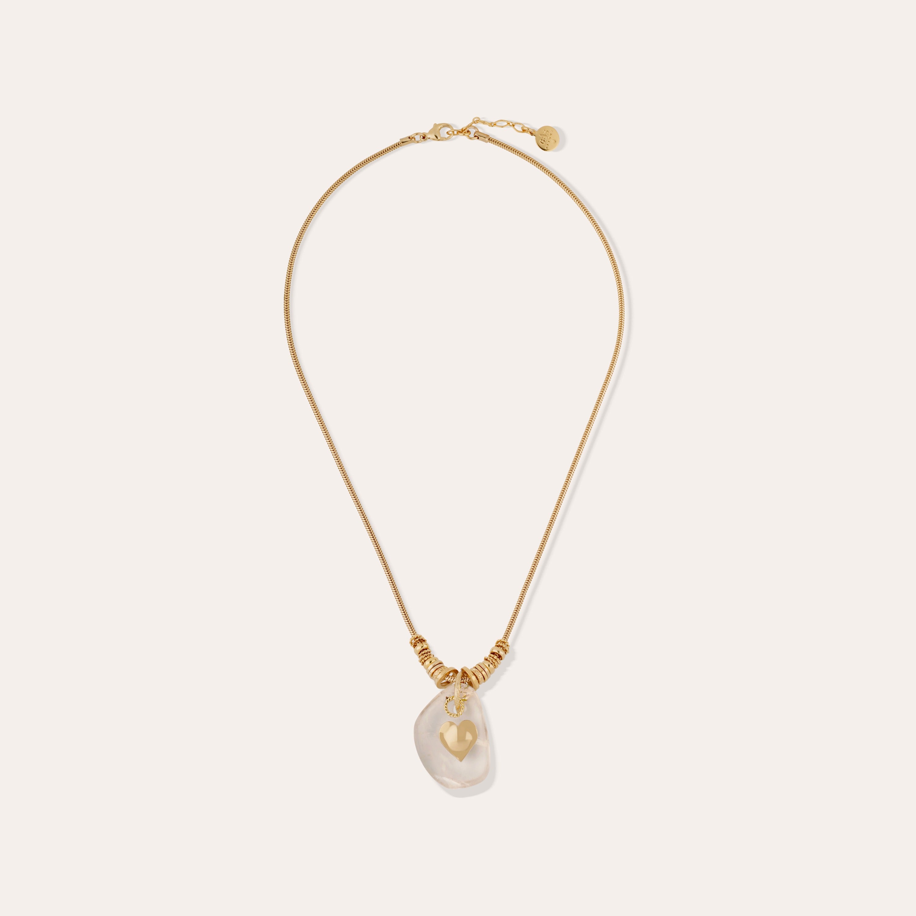 gas-bijoux-galet-collier-dor-pendentif-cristal-de-roche image 4