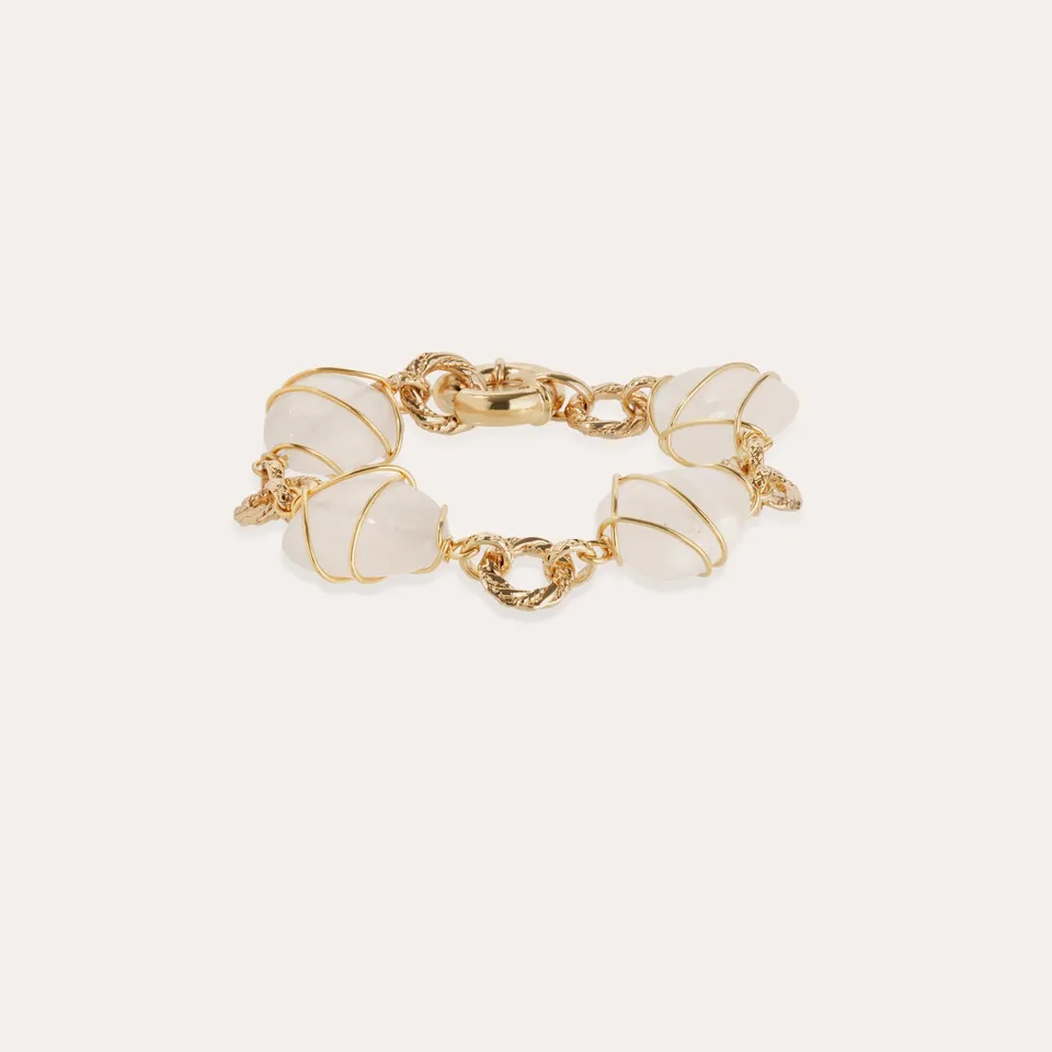gas-bijoux-bracelet-rainbow-multi-dor-cristal-de-roche image 1