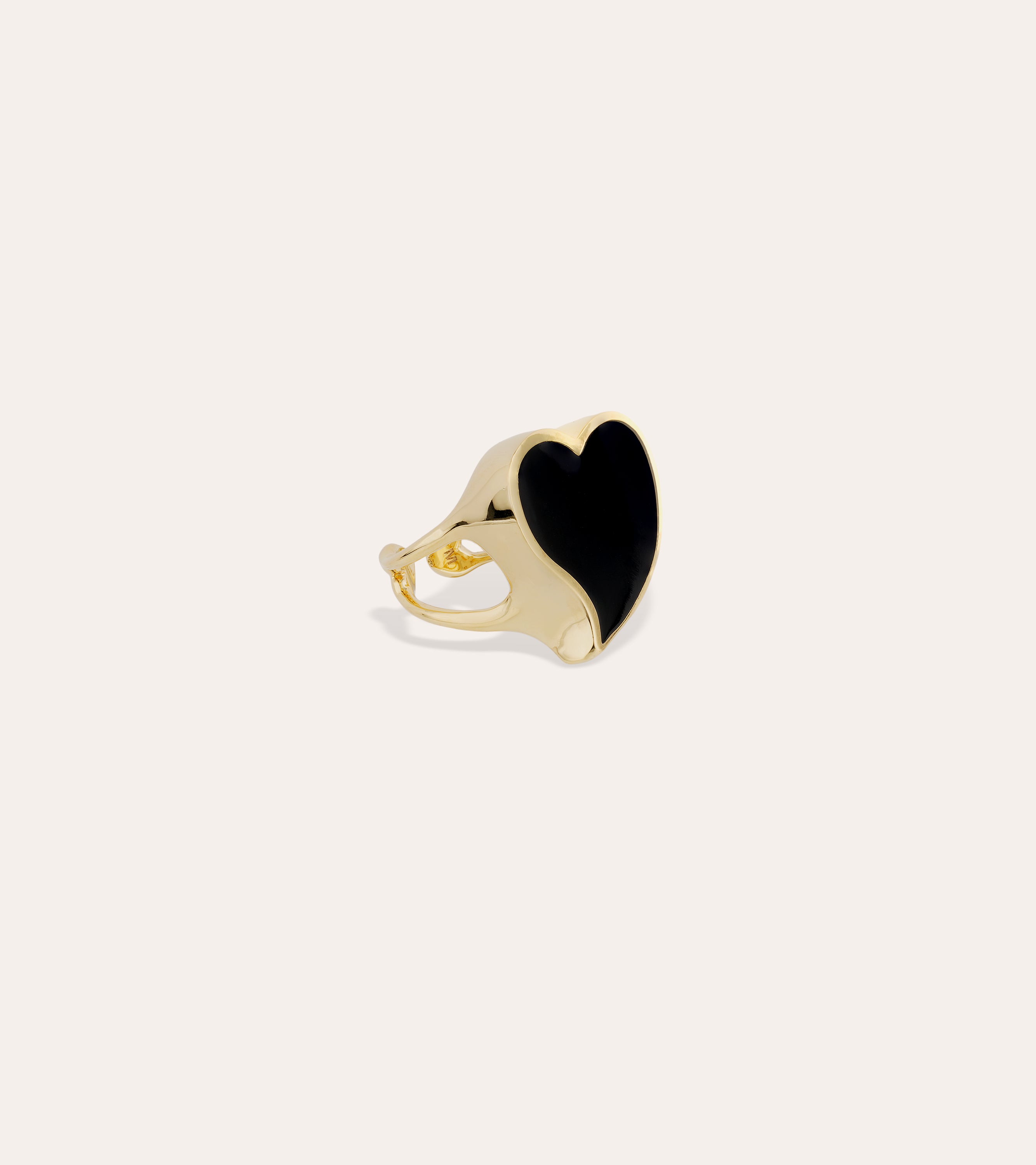 gas-bijoux-bague-mirage-mail-noir-c-ur-dor-e-l-or-fin image 4