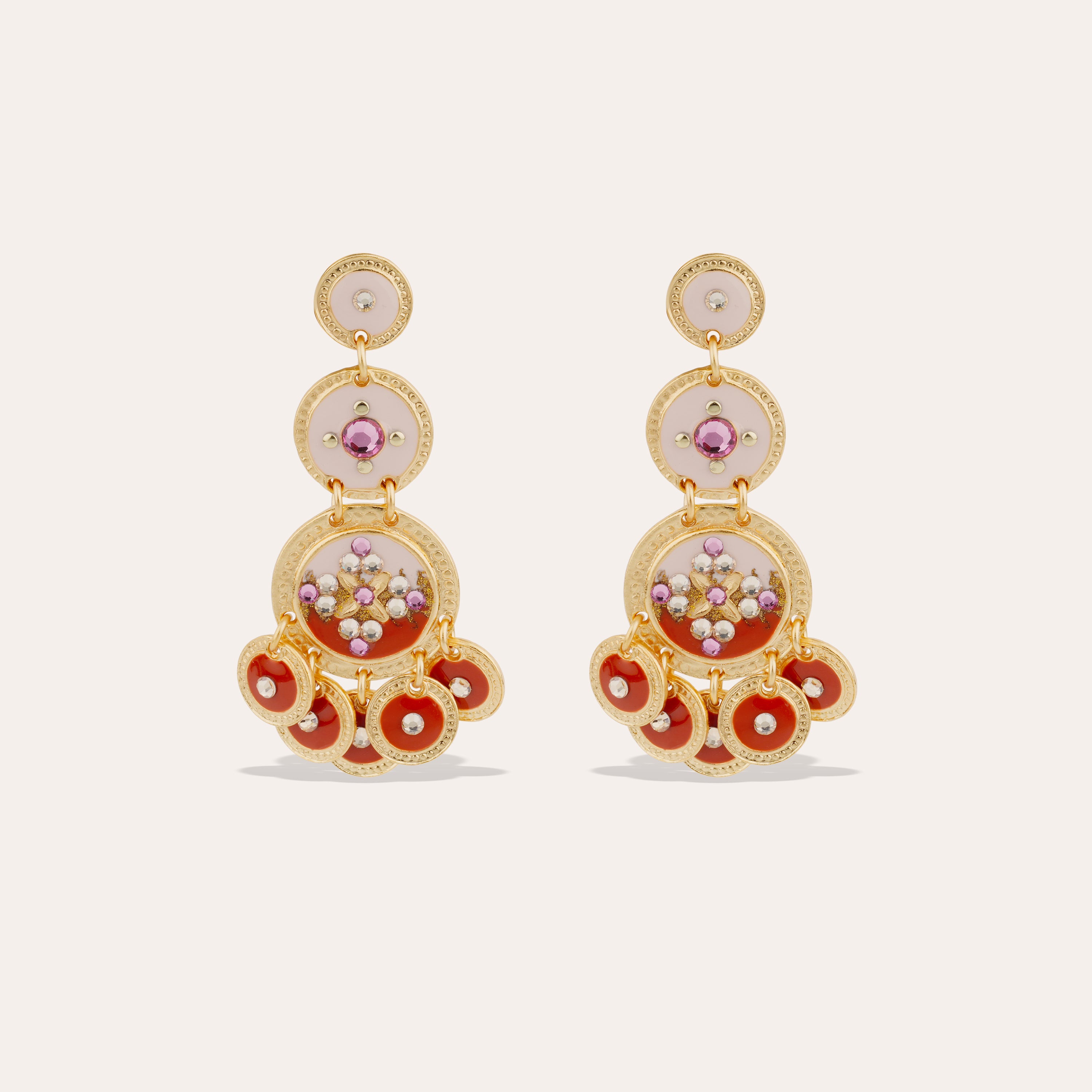 gas-bijoux-boucles-d-oreilles-sequin-trois-rangs-mail-et-strass image 1
