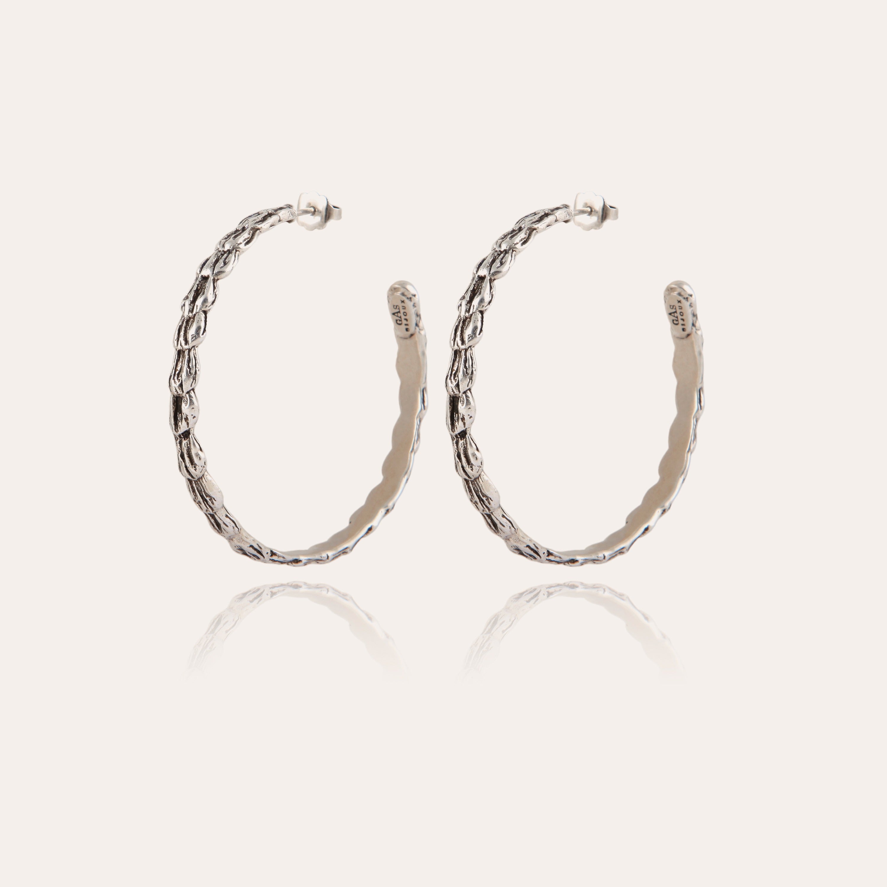 gas-bijoux-liane-boucles-d-oreilles-cr-oles-argent-es-grav-es image 1