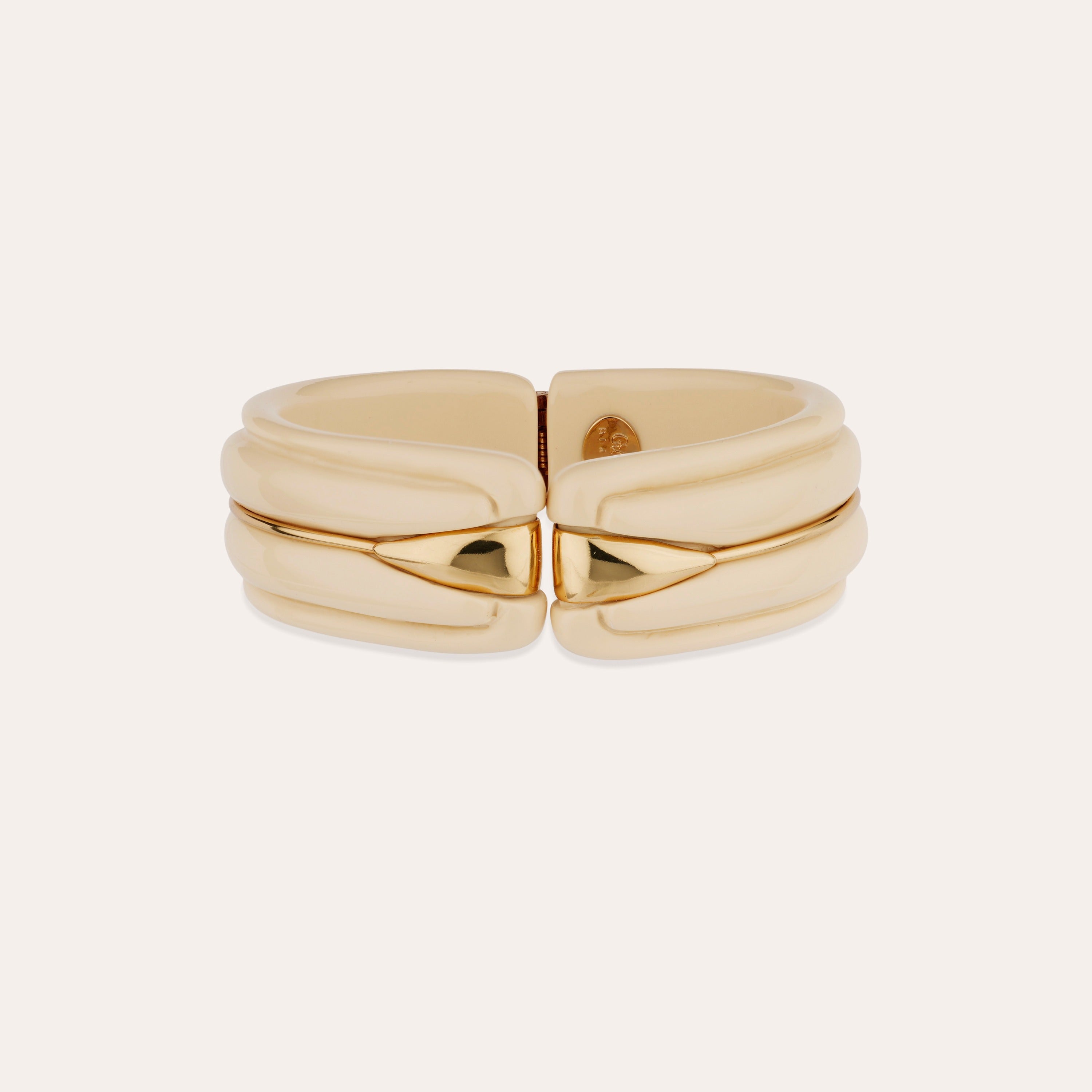 gas-bijoux-bracelet-cume-manchette-ac-tate-dor-ivoire image 1