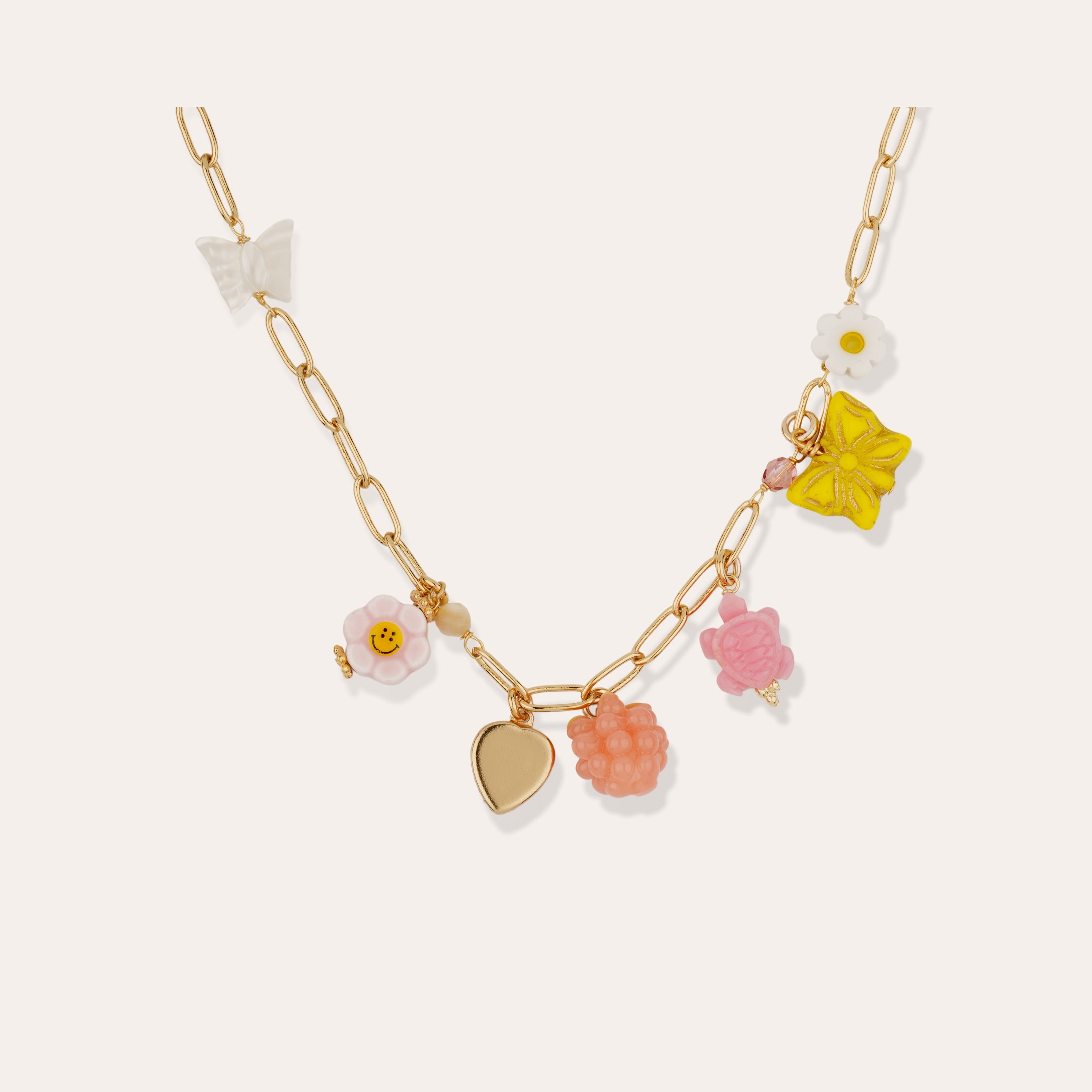 gas-bijoux-collier-capucine-dor-collier-enfant-perles-color-es-et-charms-longueu image 1