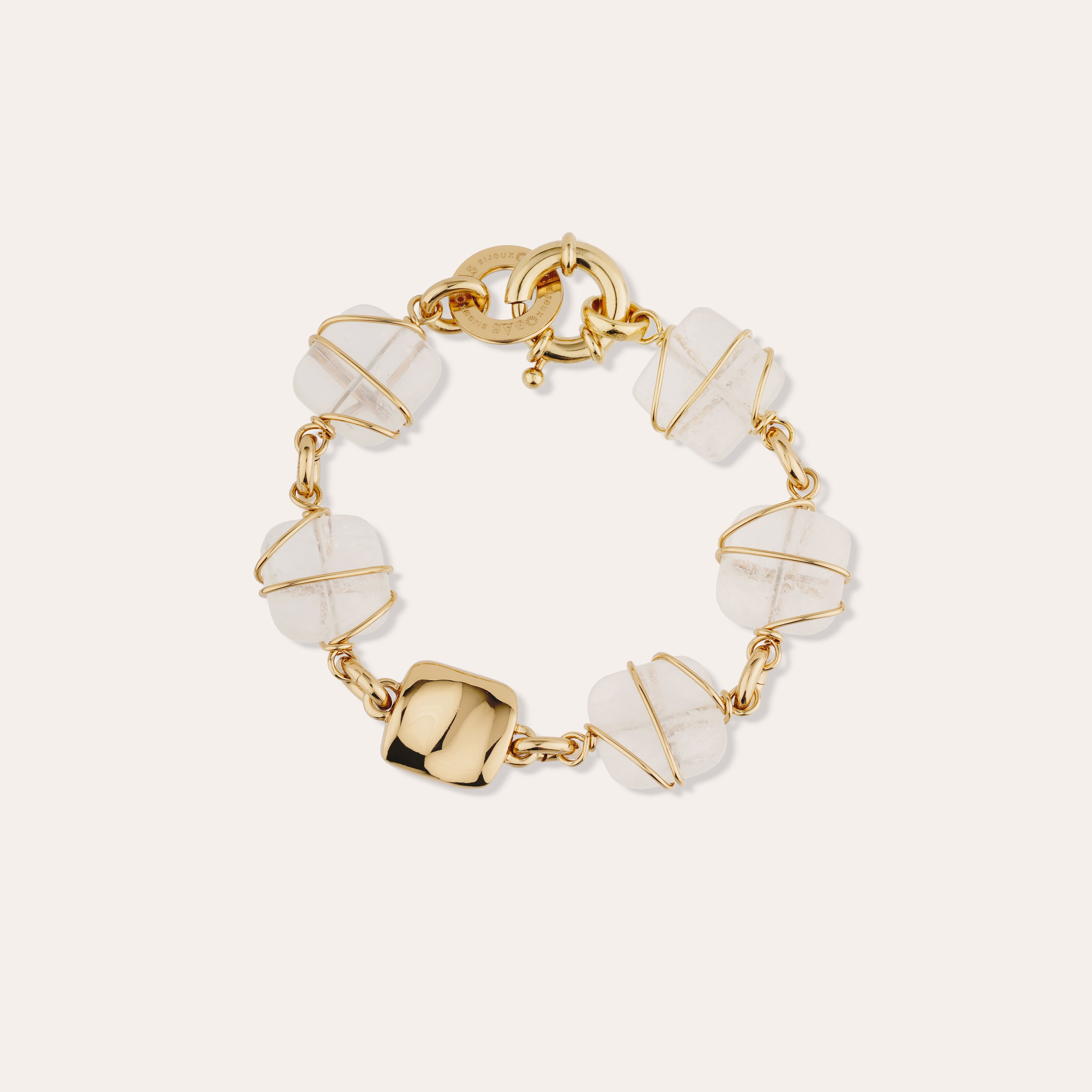 gas-bijoux-bracelet-rainbow-square-multi-petit-mod-le-cristal-de-roche image 2