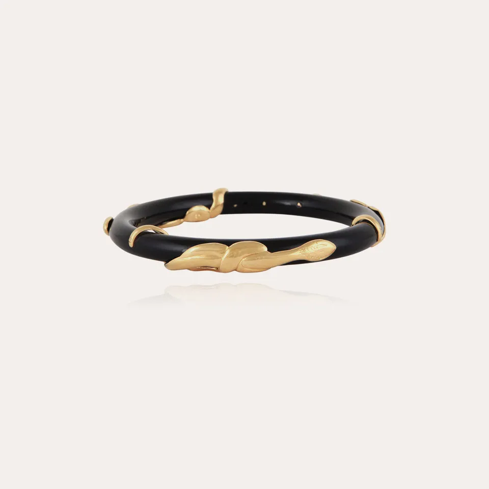 gas-bijoux-bracelet-jonc-cobra-ac-tate-noir image 1