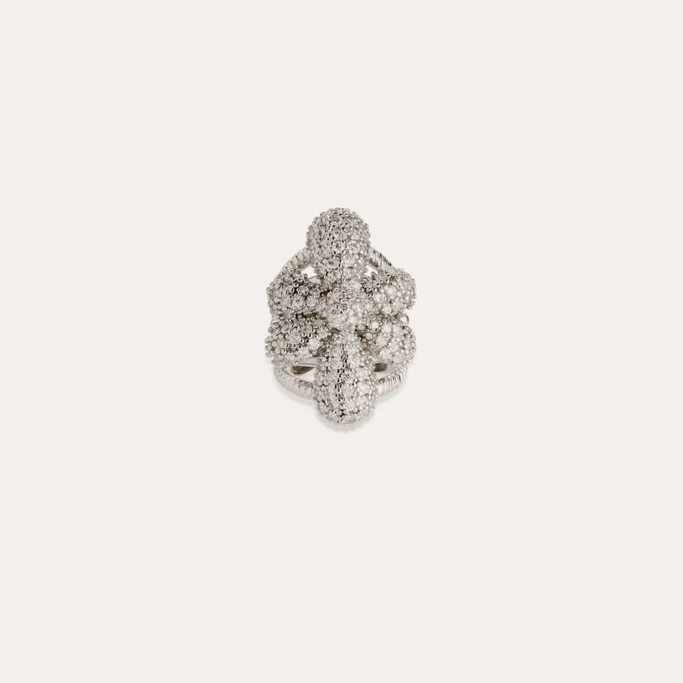 gas-bijoux-agapa-zircone-bague-fleur-dor-e-pavage-zircones image 1