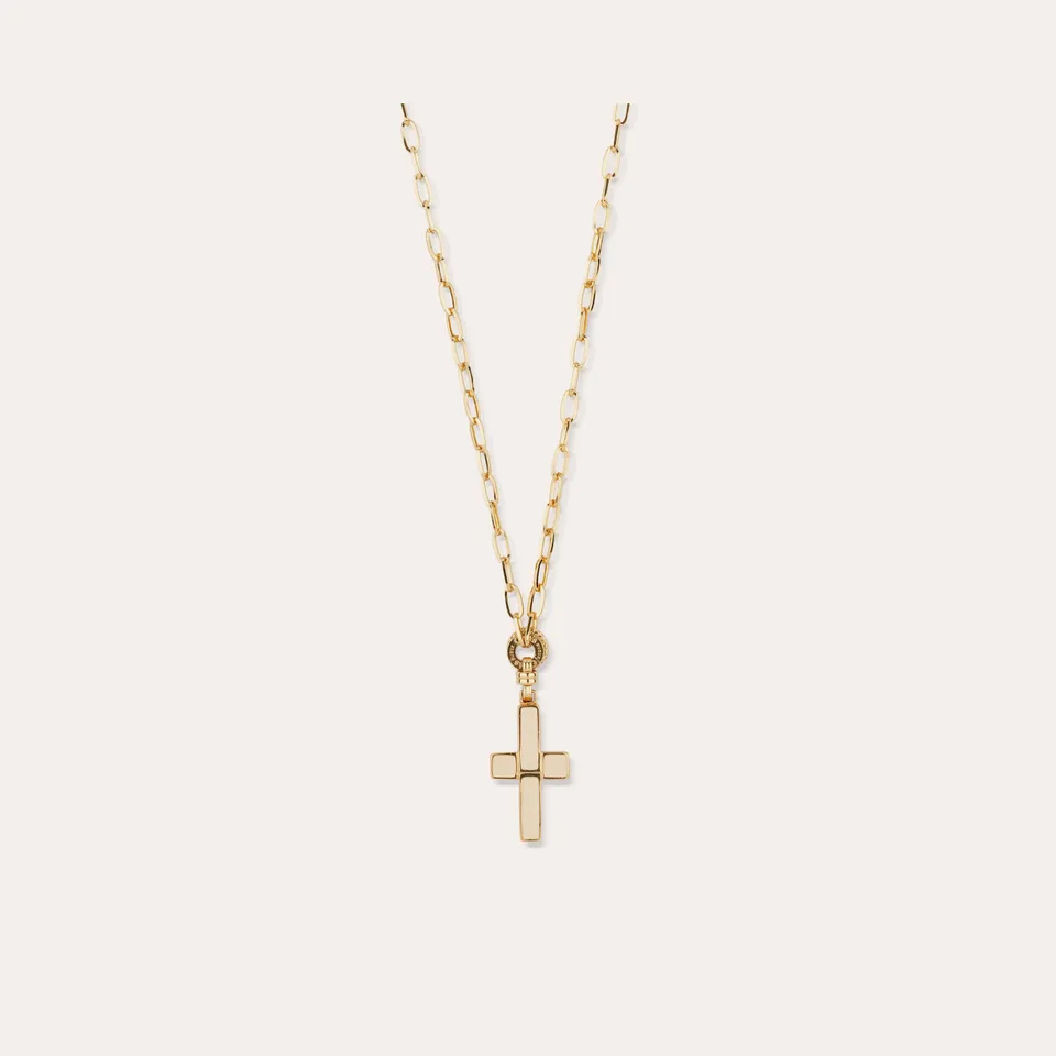 gas-bijoux-sautoir-croix-petit-mod-le-dor-l-or-fin-maill-main image 1