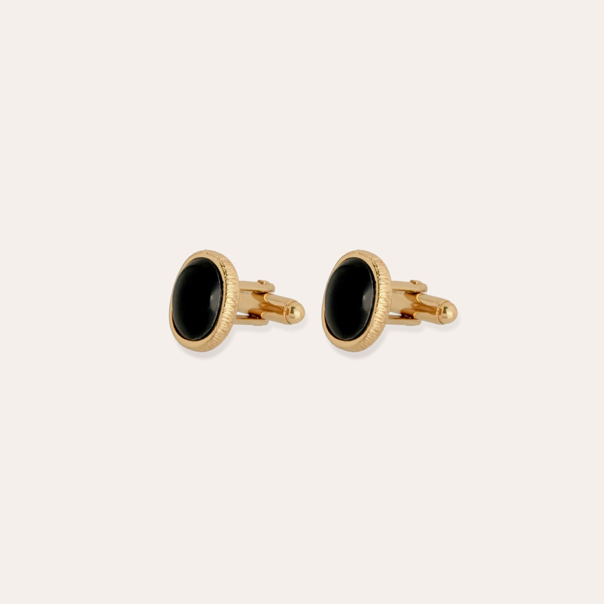 gas-bijoux-boutons-de-manchette-ovo-basalte-noir image 1