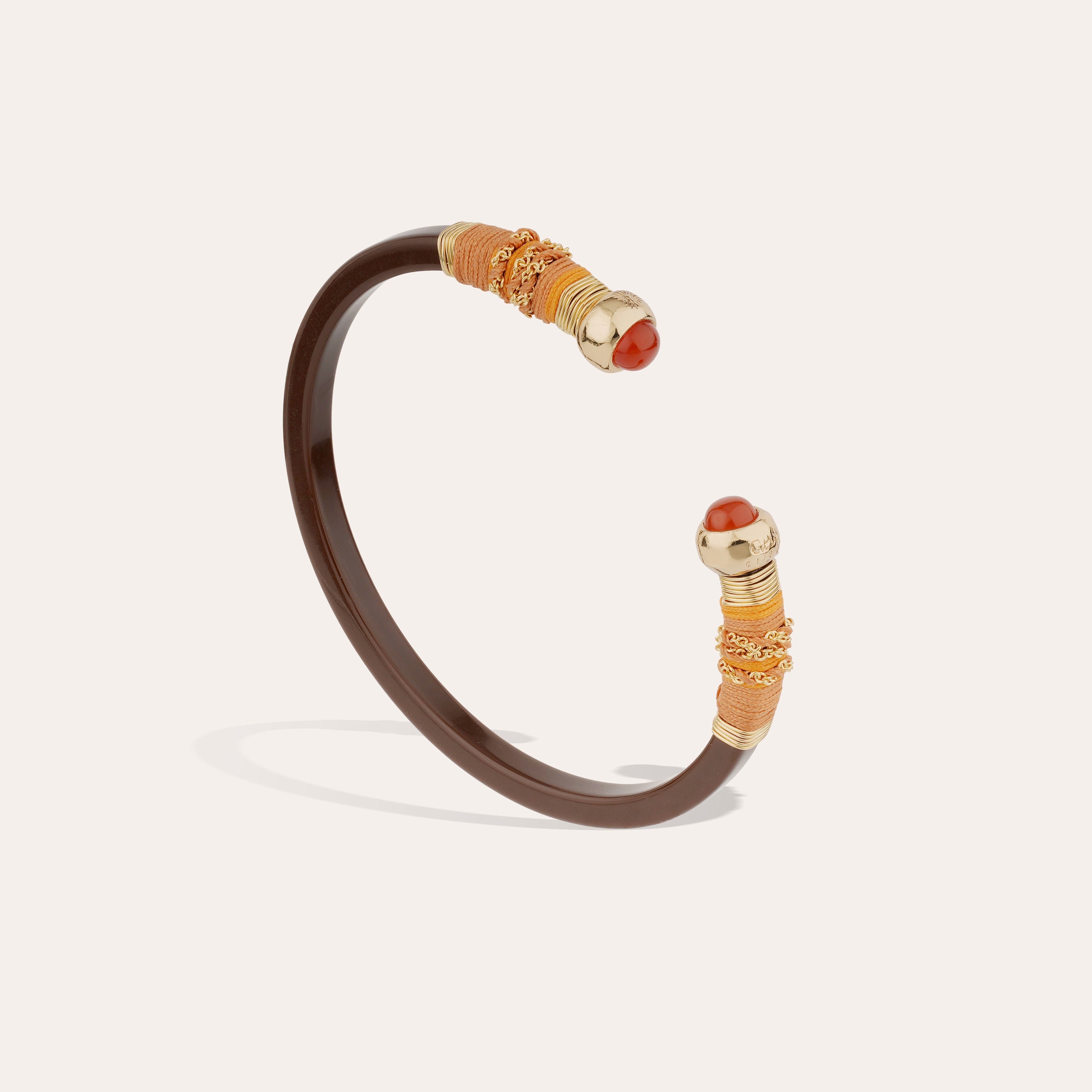 gas-bijoux-bracelet-sari-ac-tate-dor-marron-jonc-fin-gain-de-fils-dor-s-l-or-fin image 2