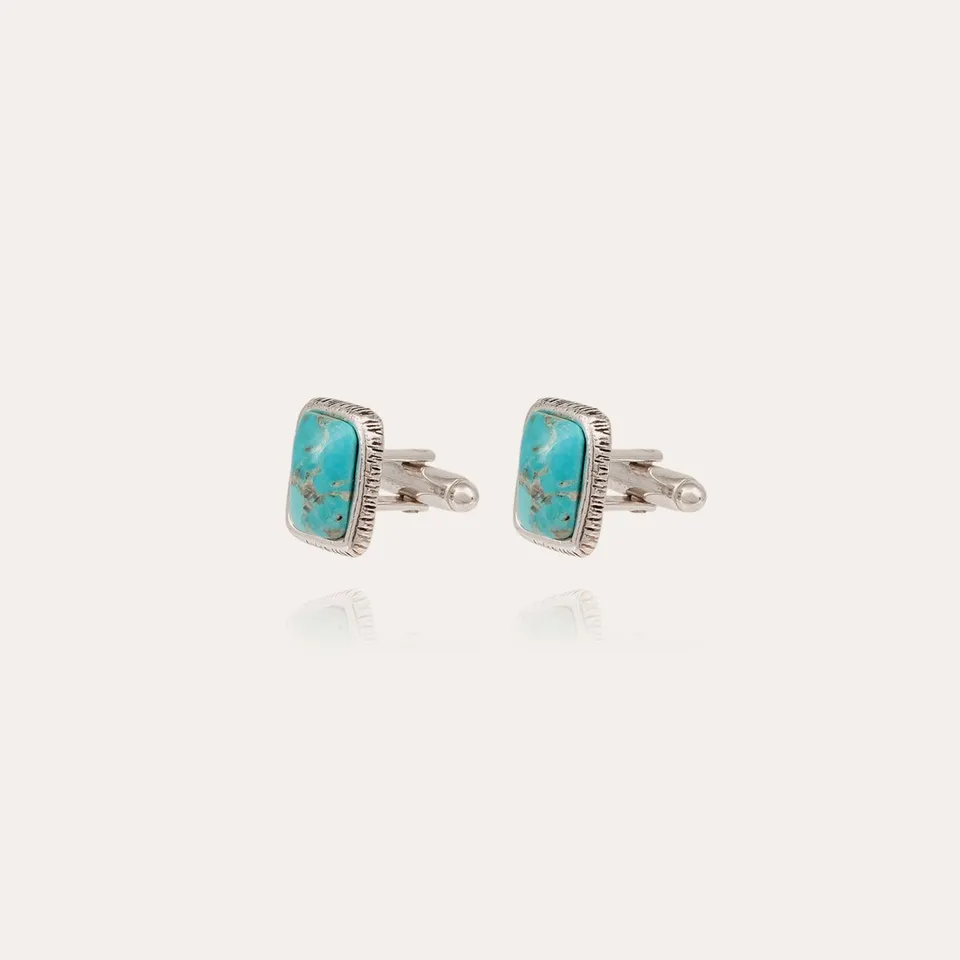 gas-bijoux-boutons-de-manchette-totem-turquoise-argent-s-martel-s image 1