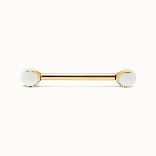 obsidian-piercing-barre-griff-e-opale-barre-droite-titane-deux-opales-4-mm-pour- image 1