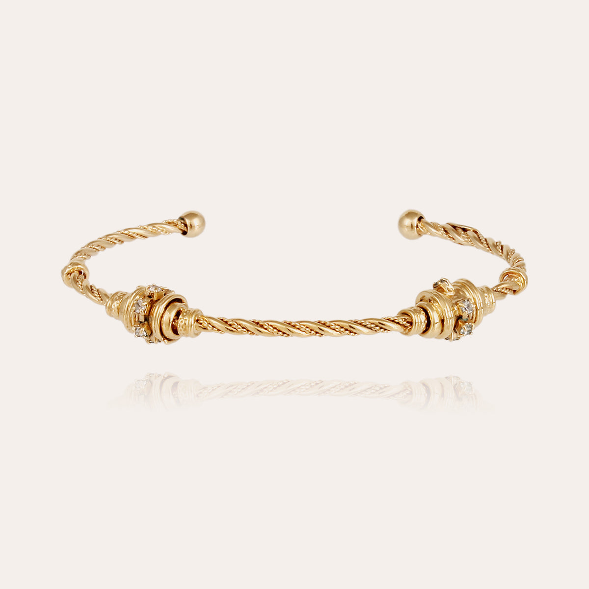 gas-bijoux-bracelet-jonc-torsade-strass-petit-mod-le-dor image 2