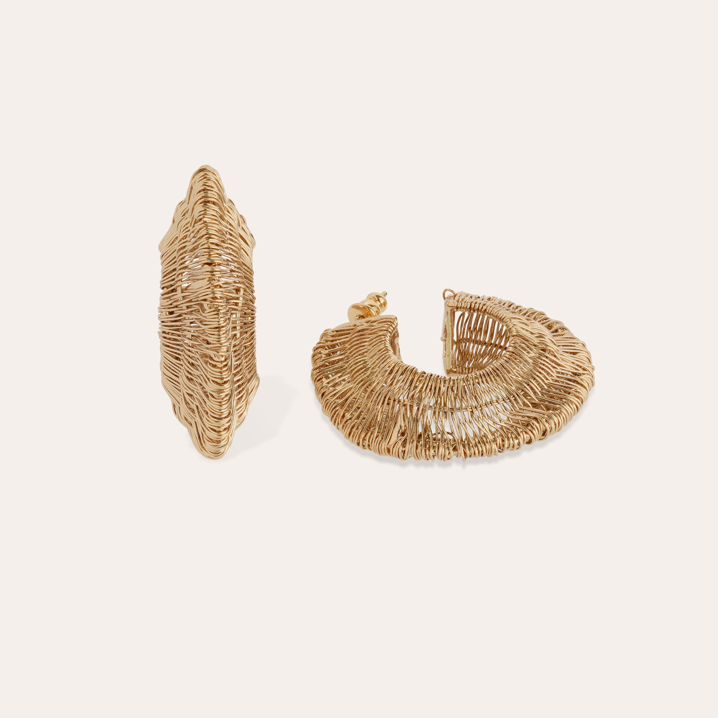 gas-bijoux-boucles-d-oreilles-cr-oles-crocus-filea-dor-es-l-or-fin-tiss-es-la-ma image 5