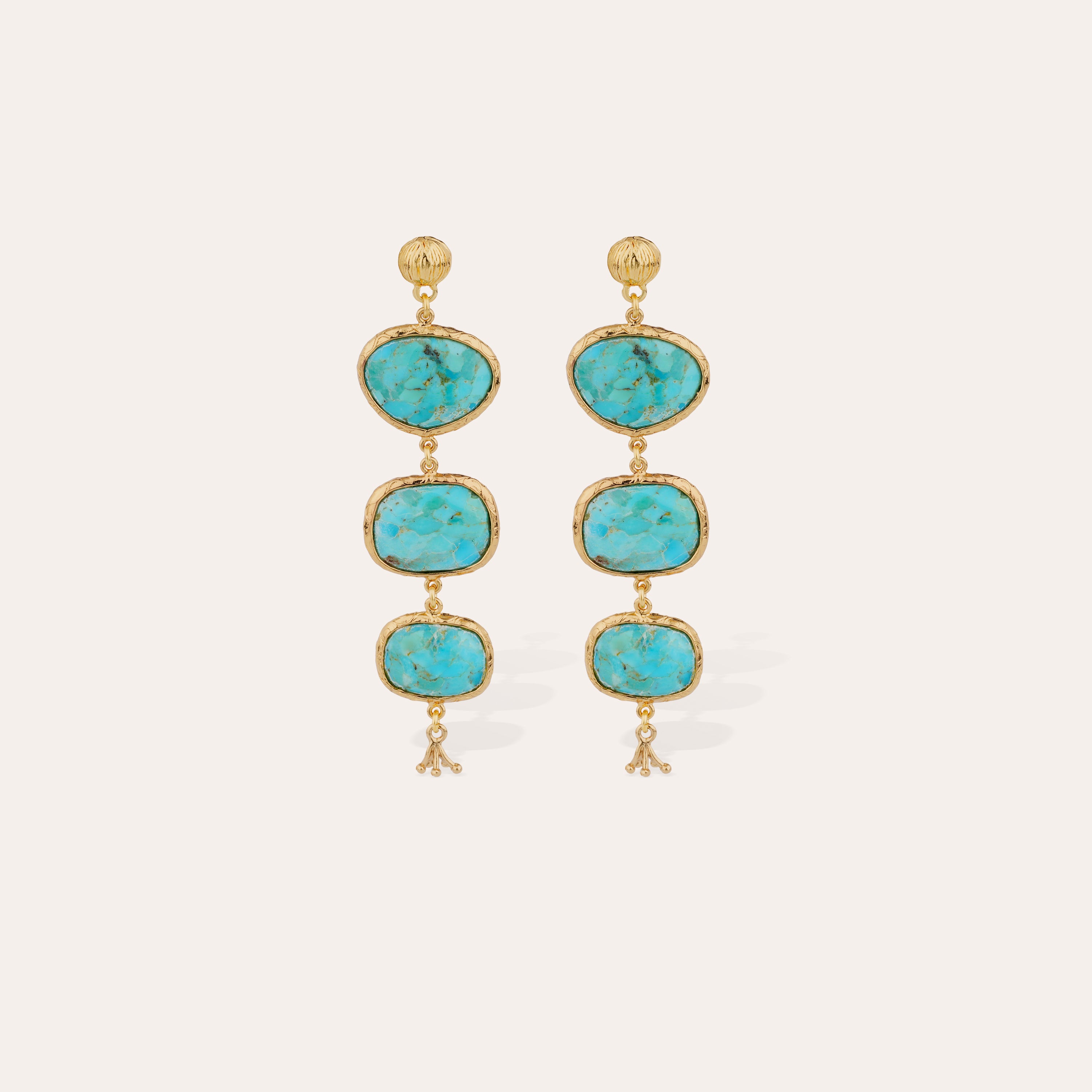gas-bijoux-boucles-d-oreilles-sil-ne-turquoise-dor-es-pierres-fines image 1