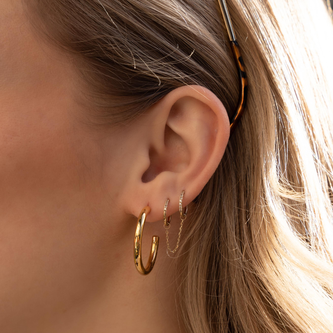 obsidian-piercing-small-kyoto-paire-de-boucles-cr-oles-dor-es-titre-acier image 4