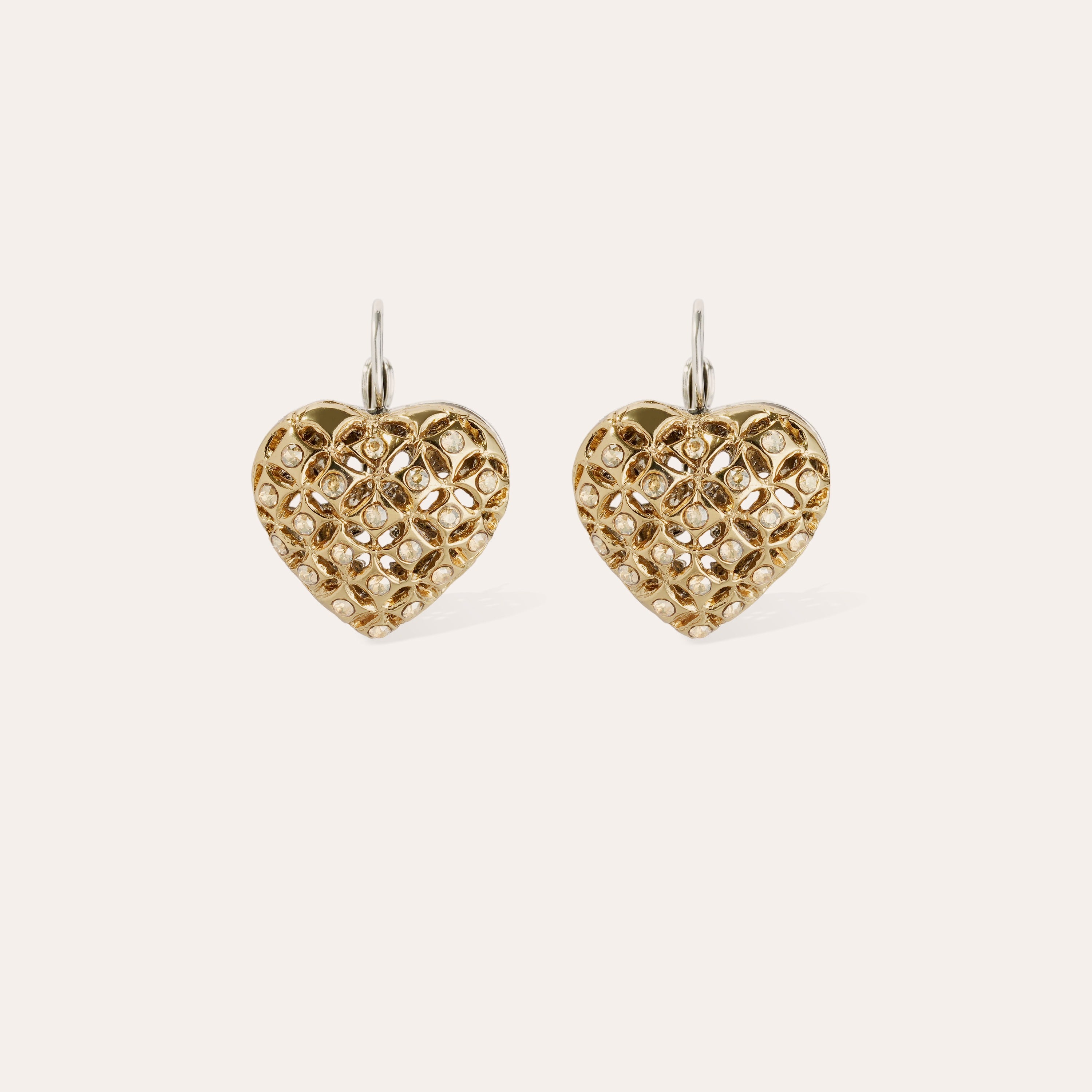 gas-bijoux-boucles-d-oreilles-coracao-strass-bicolore-c-ur-filigran-dor-et-argen image 1