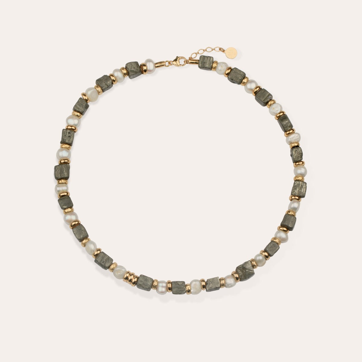 gas-bijoux-collier-jamie-dor-nacre-blanche-pyrite image 1