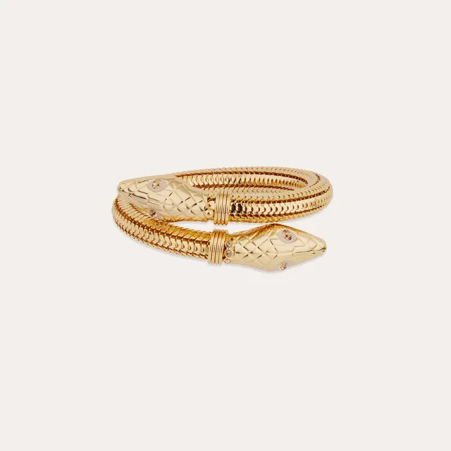gas-bijoux-bracelet-cobra-bracelet-souple-dor-l-or-fin-t-tes-de-cobra-mail-et-st image 1