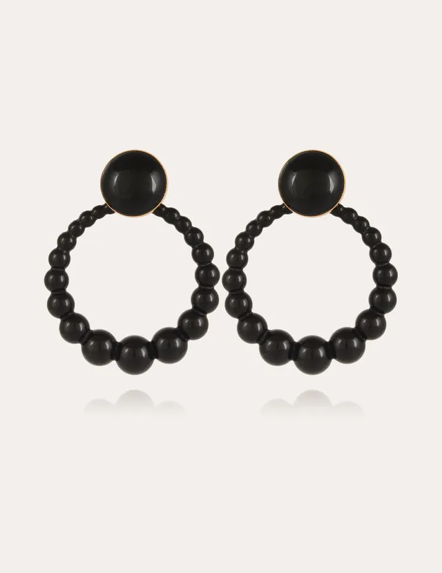 gas-bijoux-boucles-d-oreilles-andy-grand-mod-le-ac-tate-noir-perles-en-d-grad-et image 1
