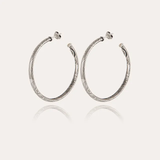 gas-bijoux-boucles-d-oreilles-cr-oles-maori-petit-mod-le-argent-es image 1