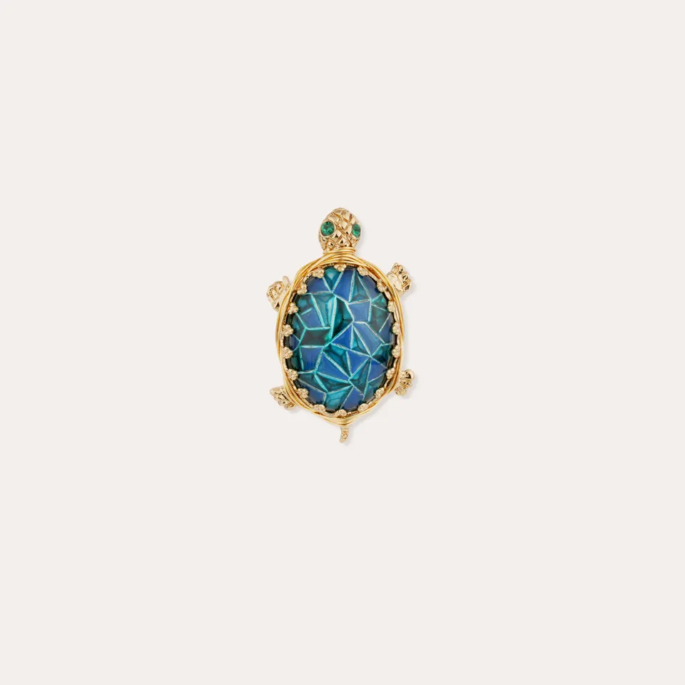 gas-bijoux-broche-tortue-broche-dor-e-l-or-fin-avec-cabochon-graphique-et-strass image 1