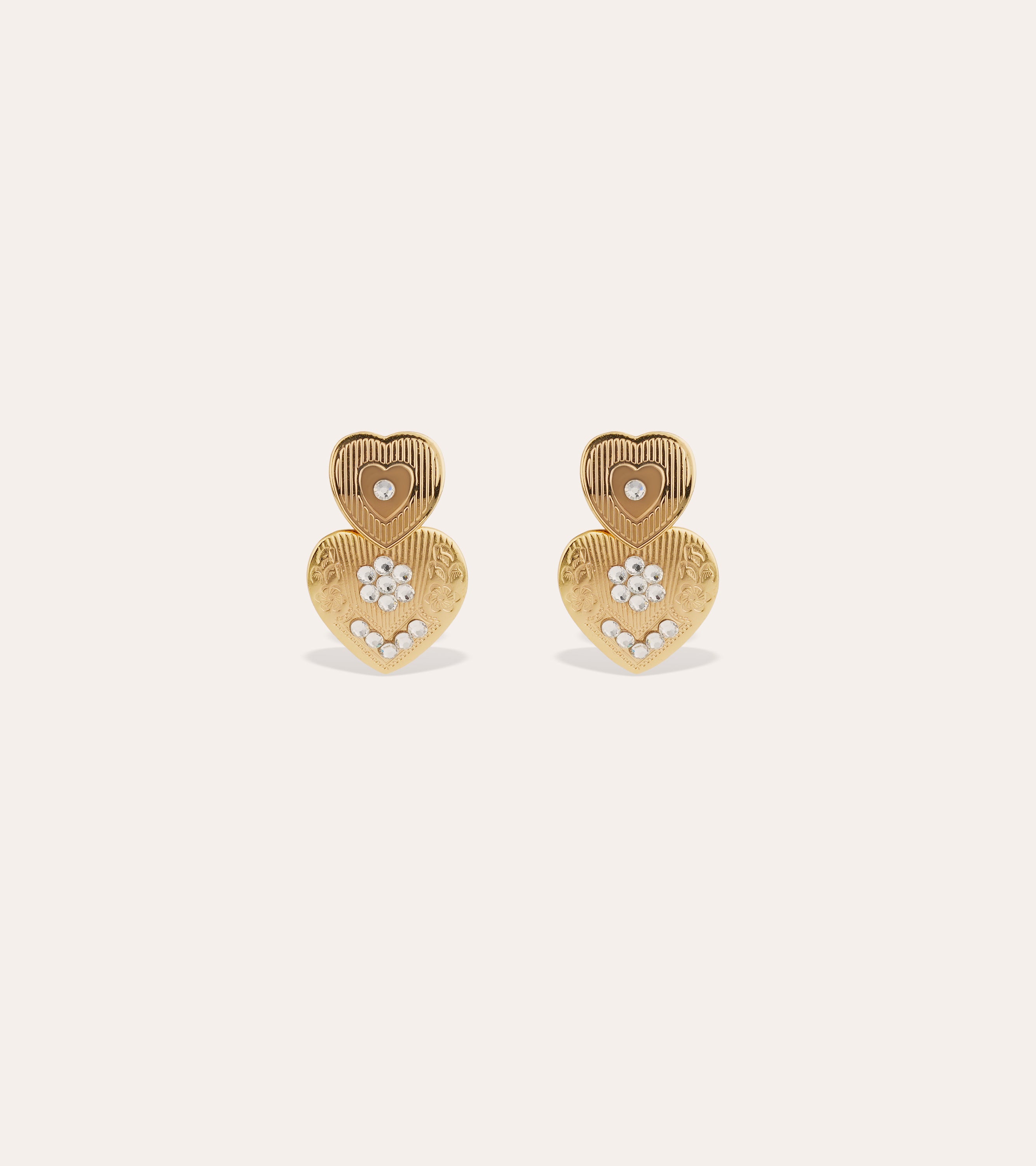 gas-bijoux-i-love-you-mini-boucles-d-oreilles-pendantes-c-urs-dor-s-l-or-fin-gra image 1