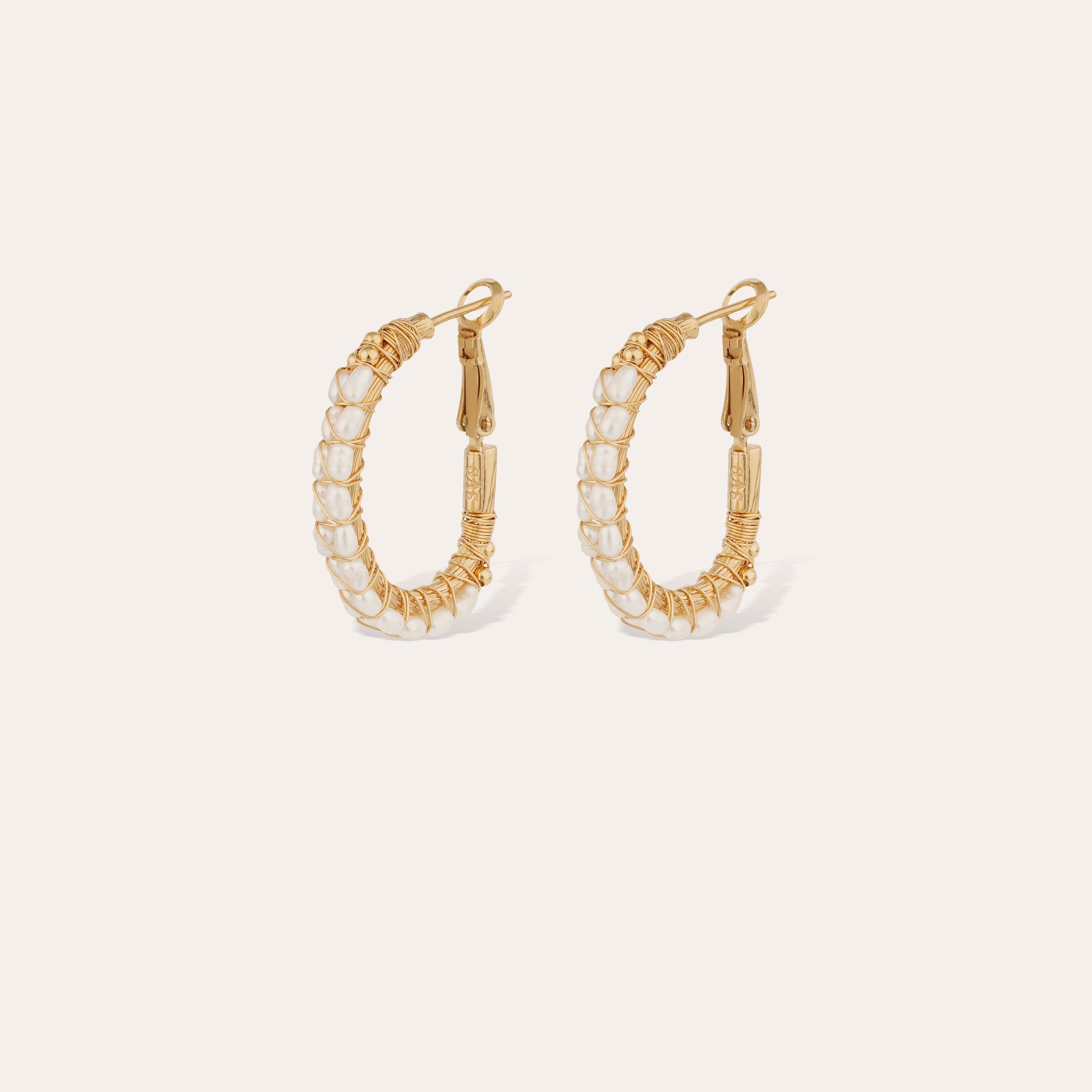 gas-bijoux-boucles-d-oreilles-lyre-moyen-mod-le-cr-oles-dor-es-l-or-fin-tiss-es- image 1