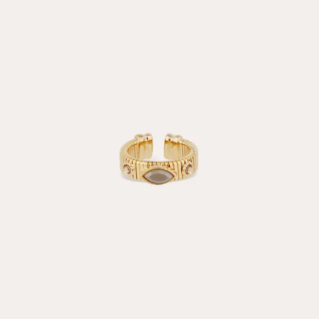 gas-bijoux-strada-bague-jonc-tubogas-ajustable-pierre-verre image 1