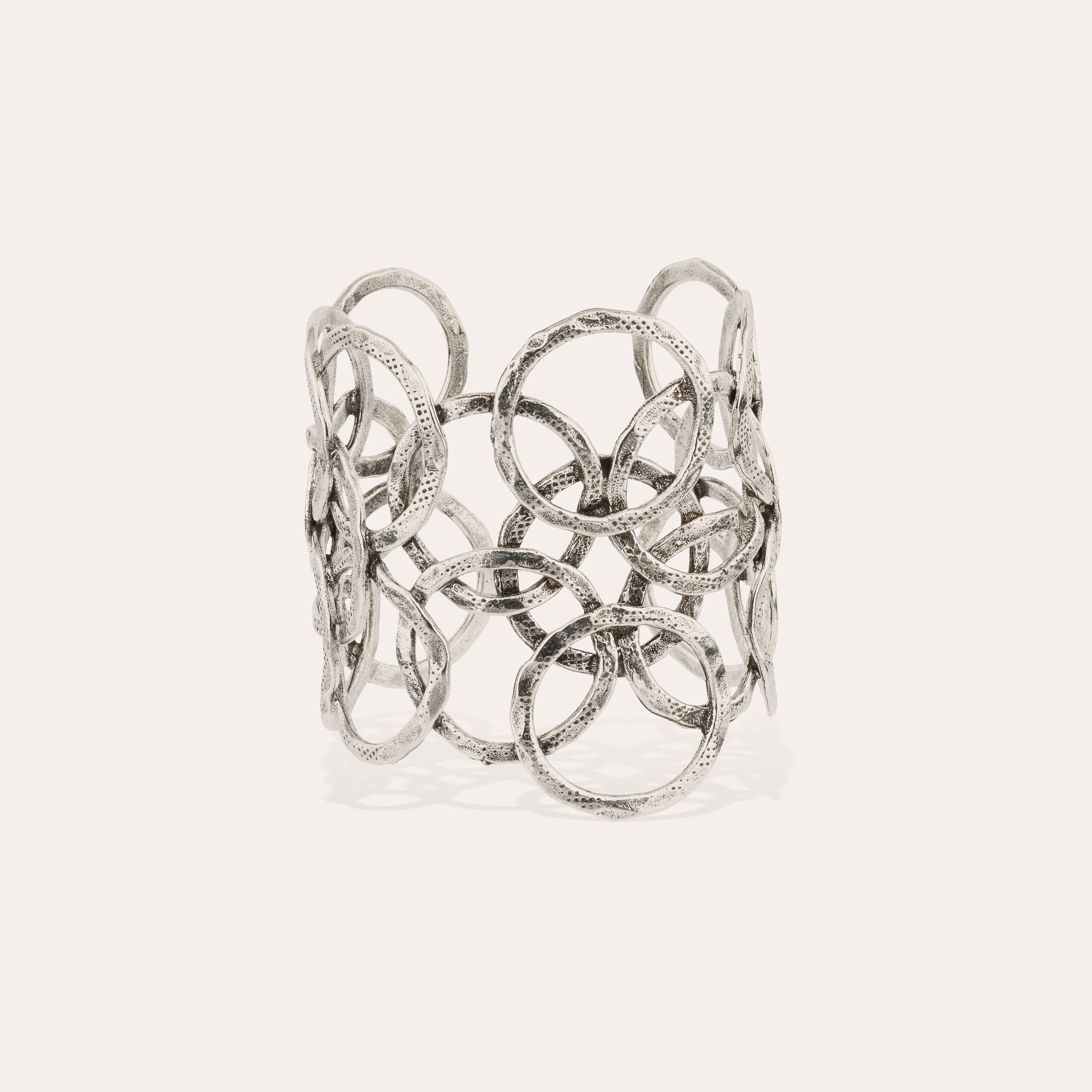 gas-bijoux-olympie-argent-bracelet-manchette-anneaux-martel-s-ajustable image 1