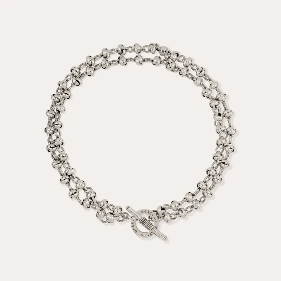 gas-bijoux-atik-collier-double-rang-argent-maillons-grav-s image 1