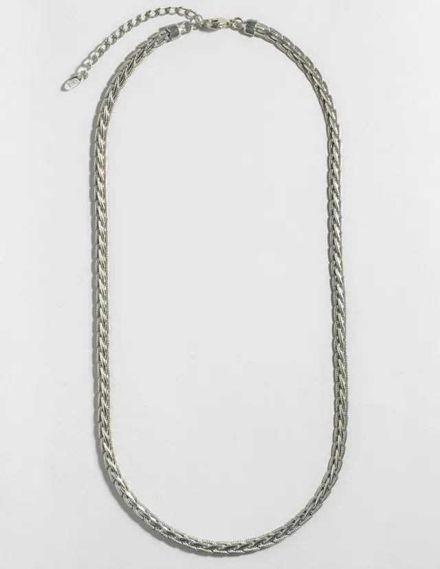 louise-damas-collier-la-tresse-maille-plate-tress-e-fini-cisel-2 image 1