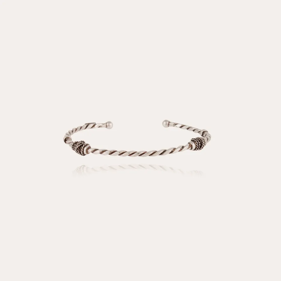 gas-bijoux-bracelet-jonc-torsade-petit-mod-le-argent-ajustable image 1